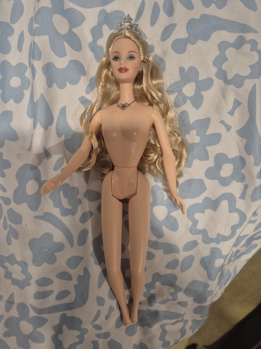 2001 Holiday Celebration Nude Barbie Doll
